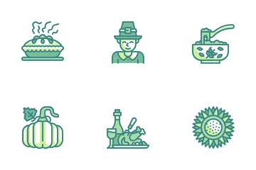 Acción de gracias Paquete de Iconos
