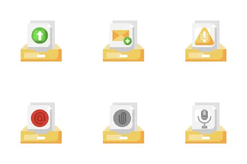 Acciones de correo electrónico Paquete de Iconos