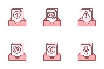 Acciones de correo electrónico Paquete de Iconos