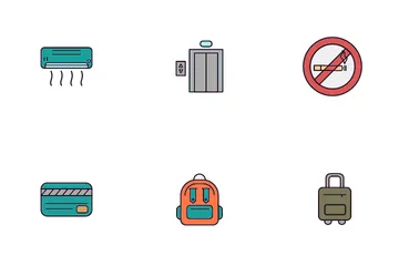 Accommodation And Hotel Icon Pack