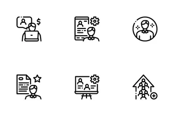 Account Manager Work Icon Pack