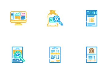 Accountant Professional Tax Icon Pack