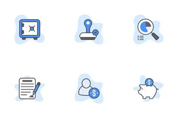 Accounting And Passive Income Icon Pack