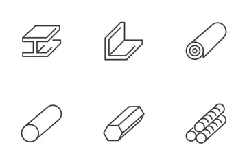 Acero estructural Paquete de Iconos