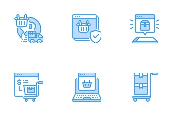 Shopping en ligne Pack d'Icônes