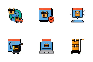 Shopping en ligne Pack d'Icônes