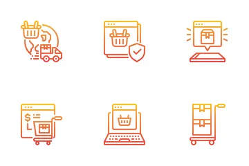 Shopping en ligne Pack d'Icônes