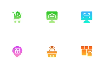 Shopping en ligne Icon Pack