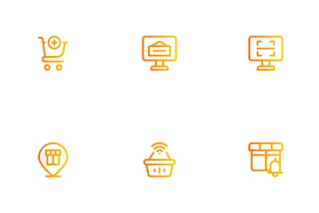 Shopping en ligne Icon Pack