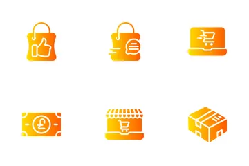 Shopping en ligne Icon Pack