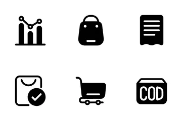 Shopping en ligne Icon Pack