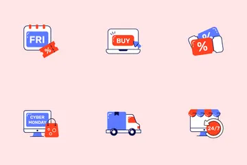 Shopping en ligne Pack d'Icônes