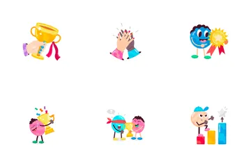 Achievements Stickers Icon Pack