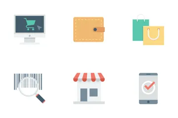 Acquisti ed e-commerce Icon Pack