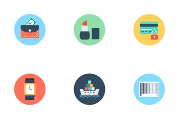 Acquisti ed e-commerce 1 Icon Pack