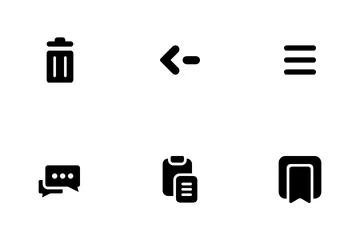 Actions Button Essential Icon Pack