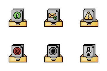 Actions par courrier électronique Pack d'Icônes