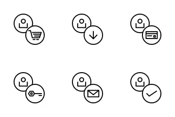 Actions de l'utilisateur Pack d'Icônes