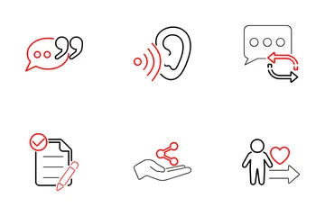 Active Listening Icon Pack
