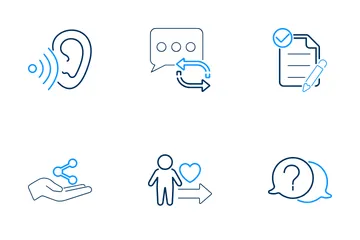 Active Listening Skills Icon Pack