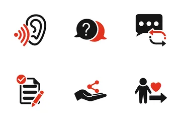 Active Listening Skills Icon Pack