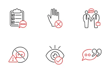 Active Listening Skills Icon Pack