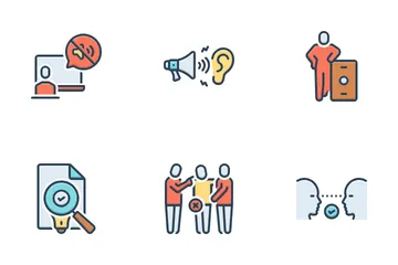Active Listening Skills Icon Pack