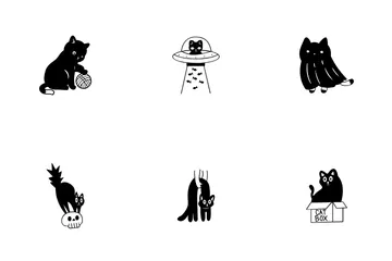 Actividad del gato Paquete de Iconos