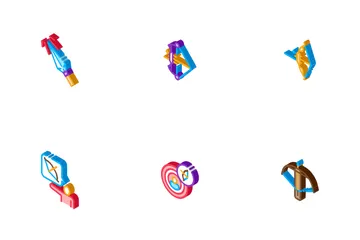 Activité Sport De Tir À L'arc Icon Pack