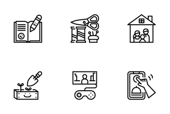 Activities At Home Icon Pack