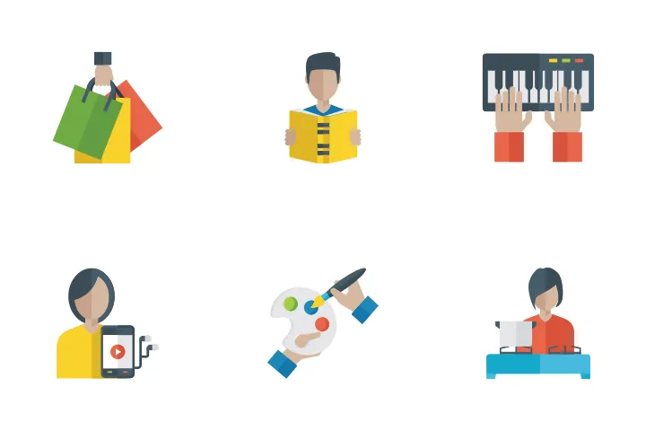 Flat Icon Packs, Logos, Symbols - Free Download in SVG, PNG