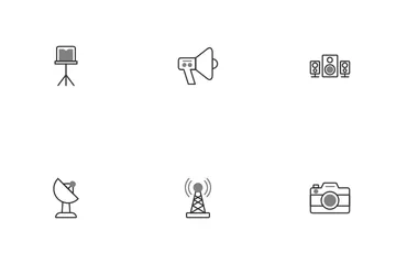 Actualités et multimédia Pack d'Icônes