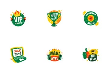 Adesivos promocionais Pacote de Ícones