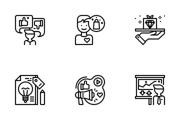 Administración de Empresas Paquete de Iconos
