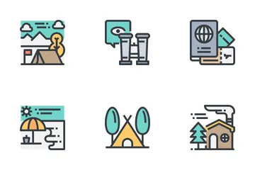 Adventure And Camping Icon Pack