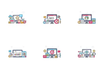 Advertisement And Social Media Icon Pack