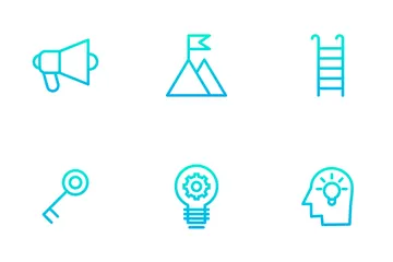 Advertisement - Outline Gradient Icon Pack