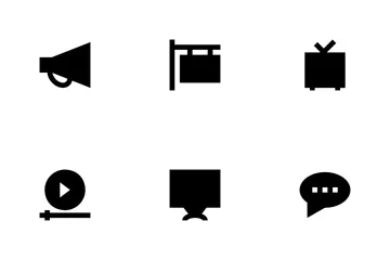 Advertising And Media Icon Pack