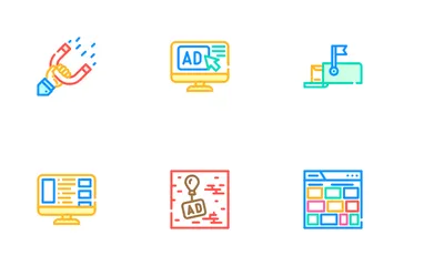 Advertising Media Internet Icon Pack