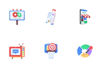 Advertising Stickers Icon Pack