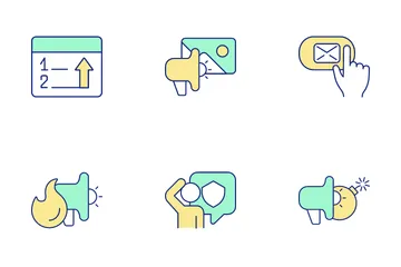 Advertising Strategies Icon Pack