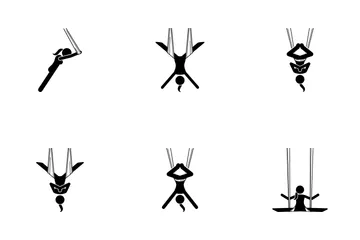 Aerial Yoga Icon Pack