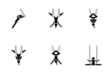 Aerial Yoga Icon Pack