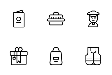 Aeropuerto Paquete de Iconos