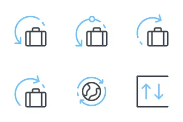Aeropuerto Paquete de Iconos