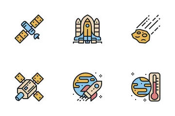 Aerospace And Astronomy Icon Pack