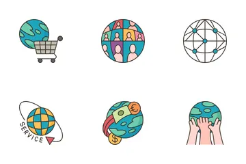 Affaires mondiales Pack d'Icônes