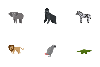 African Animals Icon Pack