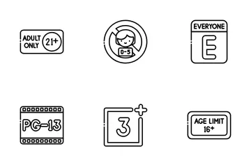 Age Restriction Icon Pack