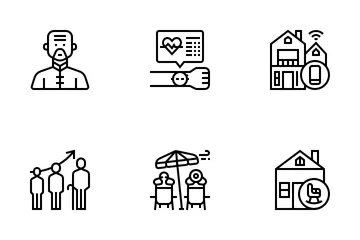 Ageing Society Icon Pack